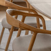 Upholstered Valencia Dining Chair - Set of 2 - Walnut or Oak - Distinctly Living