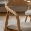 Upholstered Valencia Dining Chair - Set of 2 - Walnut or Oak - Distinctly Living