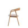 Upholstered Valencia Dining Chair - Set of 2 - Walnut or Oak - Distinctly Living