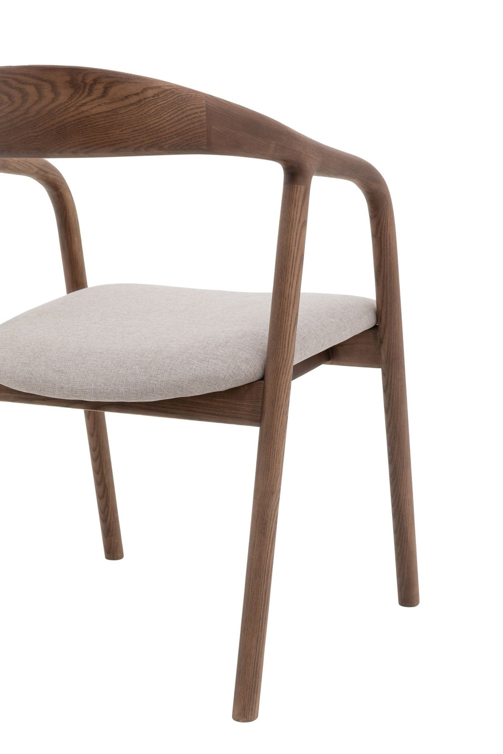 Upholstered Valencia Dining Chair - Set of 2 - Walnut or Oak - Distinctly Living