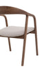 Upholstered Valencia Dining Chair - Set of 2 - Walnut or Oak - Distinctly Living