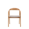 Upholstered Valencia Dining Chair - Set of 2 - Walnut or Oak - Distinctly Living
