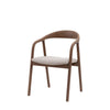 Upholstered Valencia Dining Chair - Set of 2 - Walnut or Oak - Distinctly Living
