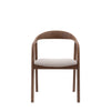 Upholstered Valencia Dining Chair - Set of 2 - Walnut or Oak - Distinctly Living
