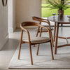 Upholstered Valencia Dining Chair - Set of 2 - Walnut or Oak - Distinctly Living