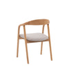 Upholstered Valencia Dining Chair - Set of 2 - Walnut or Oak - Distinctly Living
