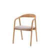 Upholstered Valencia Dining Chair - Set of 2 - Walnut or Oak - Distinctly Living