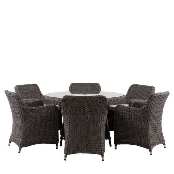 Valnerin Garden Dining Set - 6 Seater - Distinctly Living