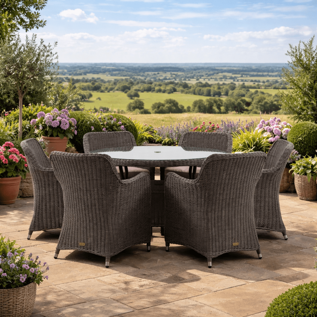 Valnerin Garden Dining Set - 6 Seater - Distinctly Living