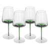 Varenna Green Stem Wine Glasses Set of Four - Distinctly Living