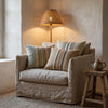 Vejer Stripe Linen Cushion - Beige - Distinctly Living