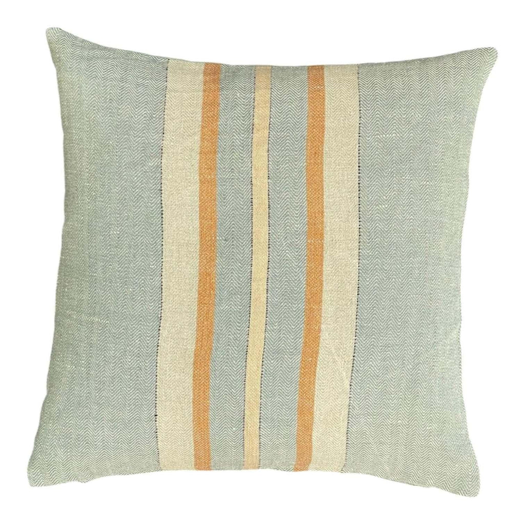 Vejer Stripe Linen Cushion - Light Blue - Distinctly Living