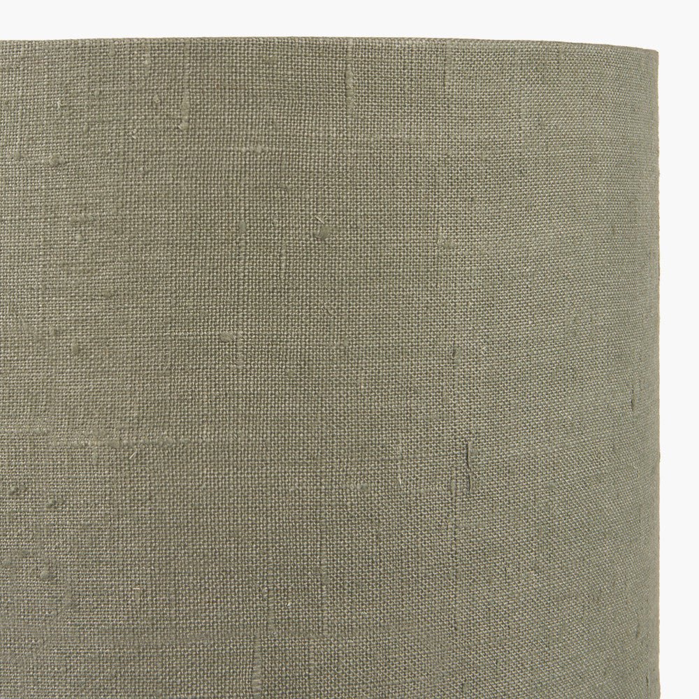 Verdi Gris Metal Table Lamp with Pistachio Linen Shade - Distinctly Living