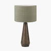 Verdi Gris Metal Table Lamp with Pistachio Linen Shade - Distinctly Living