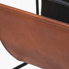 Vintage Brown Leather Magazine Rack - Distinctly Living
