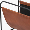 Vintage Brown Leather Magazine Rack - Distinctly Living