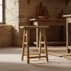 Vintage Rustic Stool - Elm - Distinctly Living