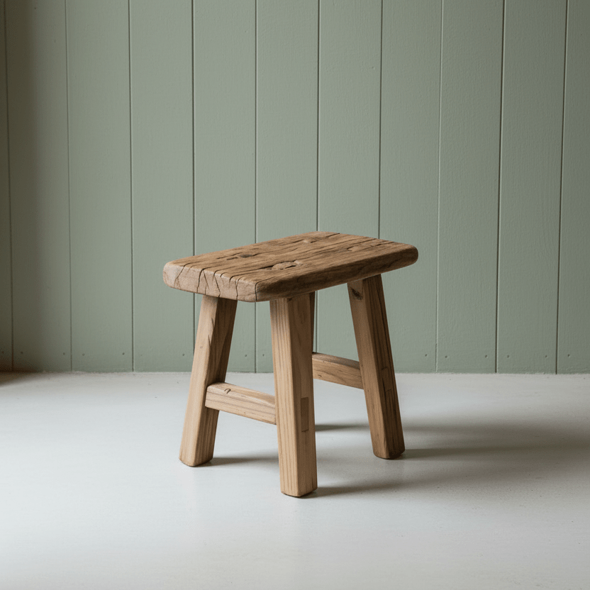 Vintage Rustic Stool - Small - Distinctly Living