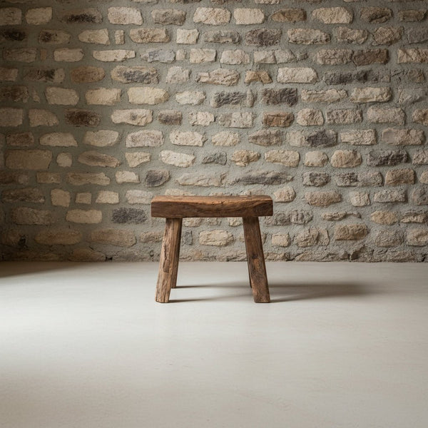 Vintage Rustic Stool - Small - Distinctly Living