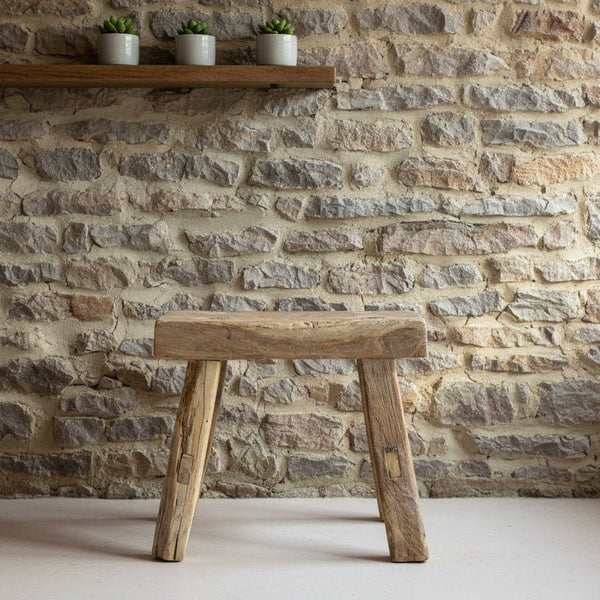 Vintage Rustic Stool - Small - Distinctly Living