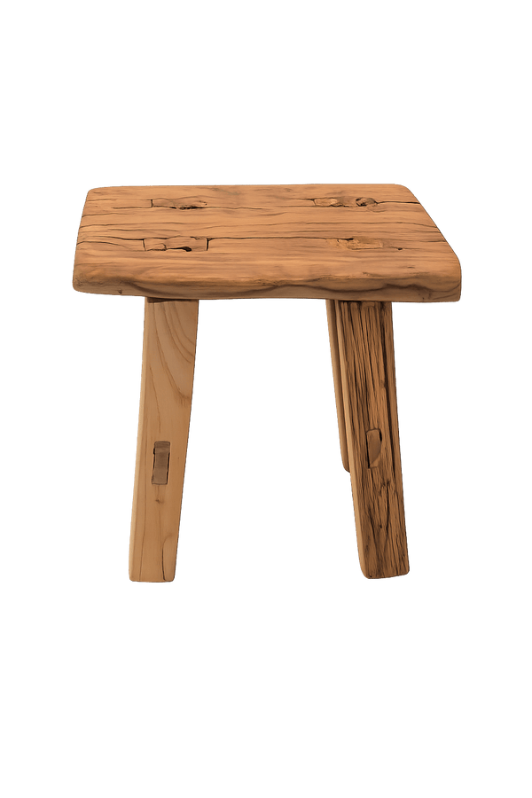 Vintage Rustic Stool - Small - Distinctly Living