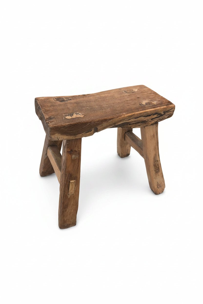 Vintage Rustic Stool - Small - Distinctly Living