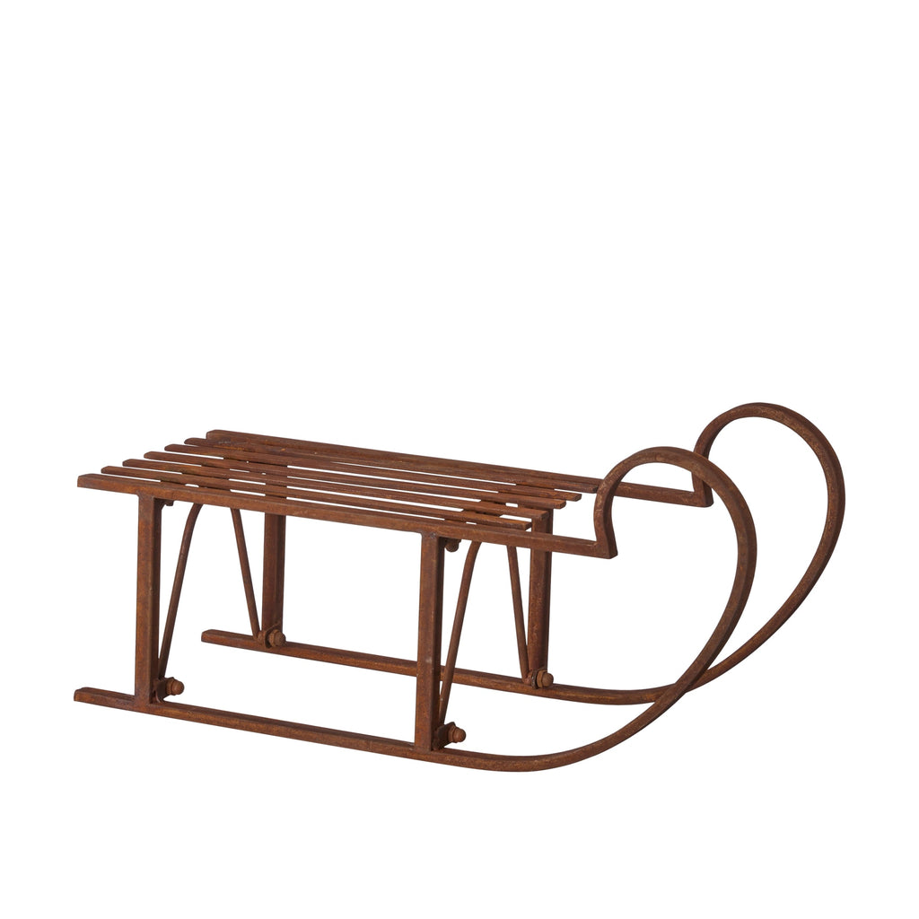 Vintage Style Metal Sleigh - Distinctly Living