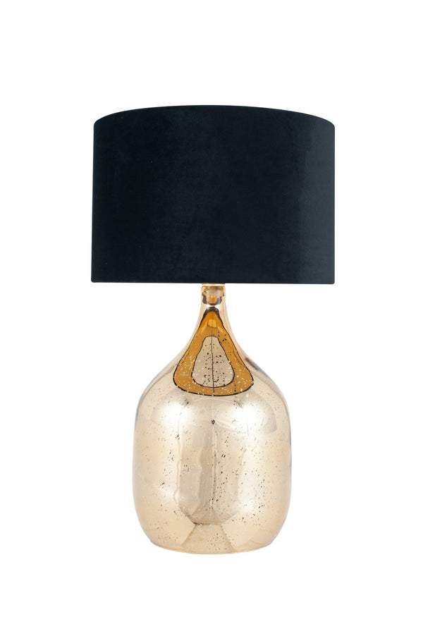Viterbo Champagne Gold Glass Dual Light - Table lamp - Distinctly Living