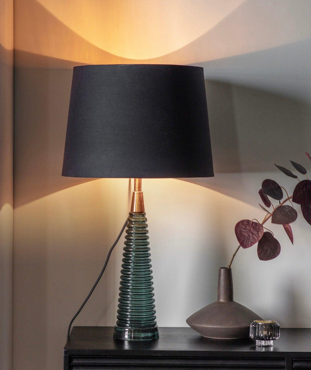 Waves Teal Lamp - Distinctly Living