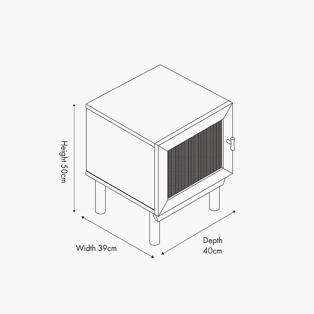Weave Bedside Table - Distinctly Living