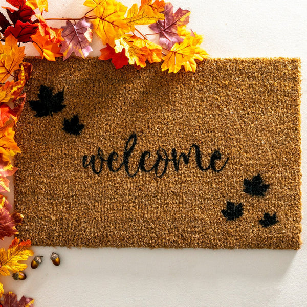 Welcome Autumn Leaf Doormat - Distinctly Living