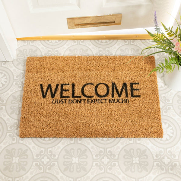 Welcome Don't Expect Much Doormat - Distinctly Living