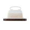 White and Wood Butter Dish Set - Distinctly Living