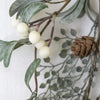 White Berry Stem With Leaves - Distinctly Living