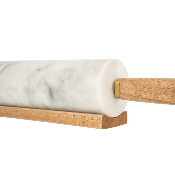 White Marble Rolling Pin - Distinctly Living
