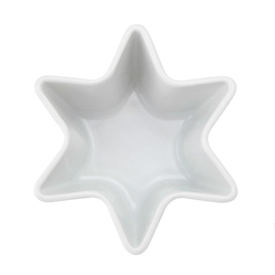 White Porcelain Star Bowl - Small or Large - Distinctly Living
