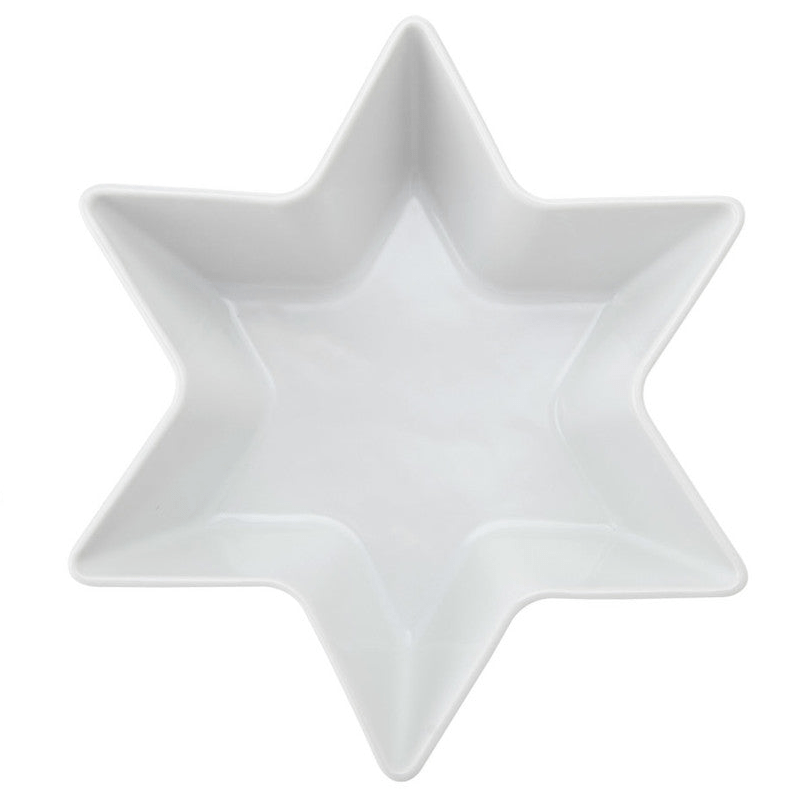 White Porcelain Star Bowl - Small or Large - Distinctly Living
