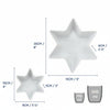 White Porcelain Star Bowl - Small or Large - Distinctly Living
