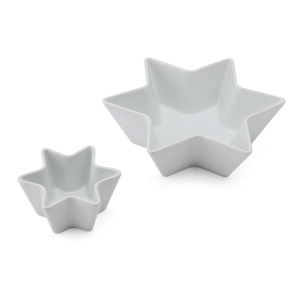 White Porcelain Star Bowl - Small or Large - Distinctly Living