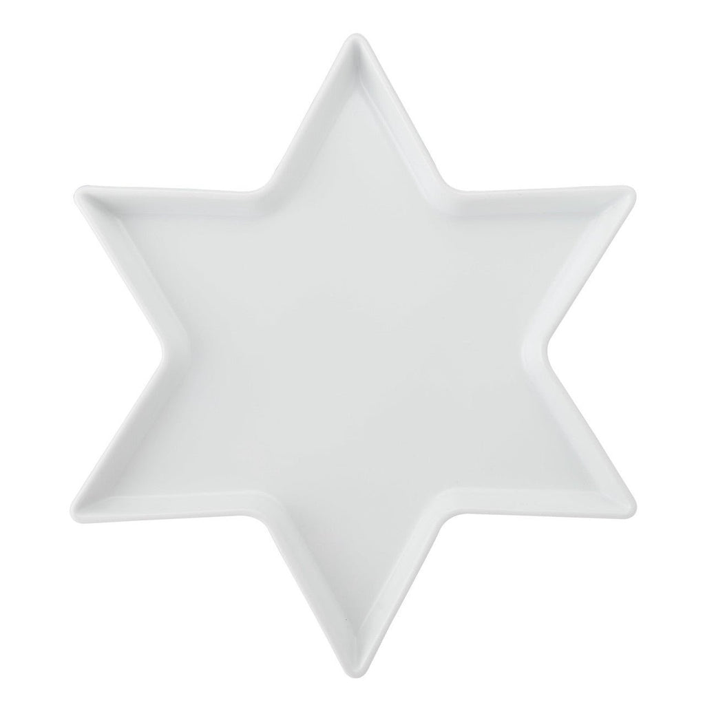 White Porcelain Star Serving Platter - Distinctly Living