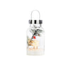 Winterberry Snowflake Glass Lantern - 20cm - Distinctly Living