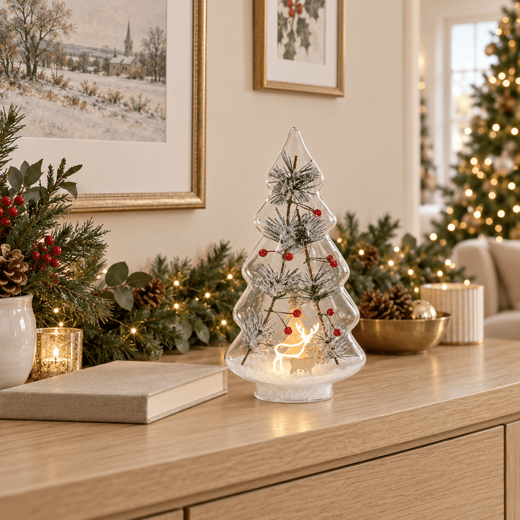 Winterwood Glass Deer Light - Large 27.5cm - Distinctly Living