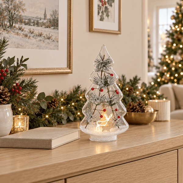 Winterwood Glass Deer Light - Large 27.5cm - Distinctly Living