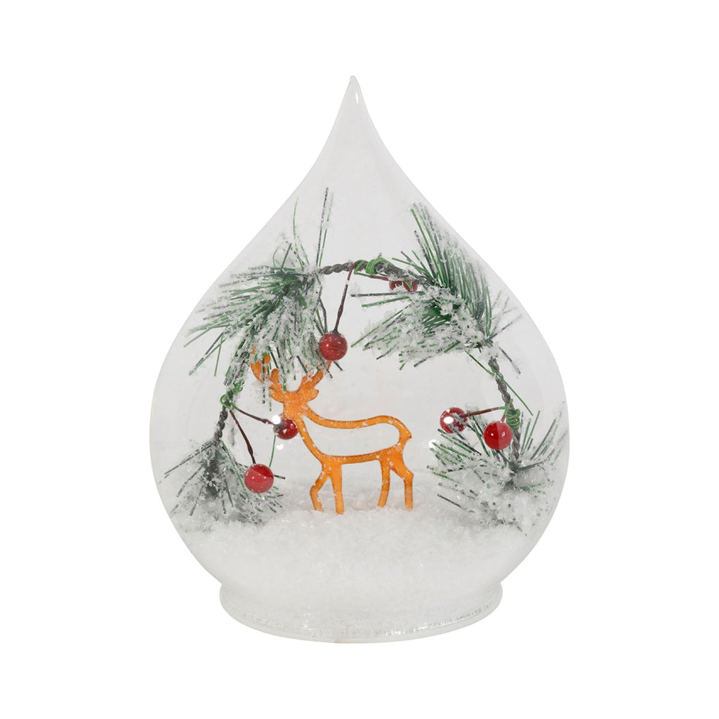 Winterwood Glass Deer Light - Small 14cm - Distinctly Living