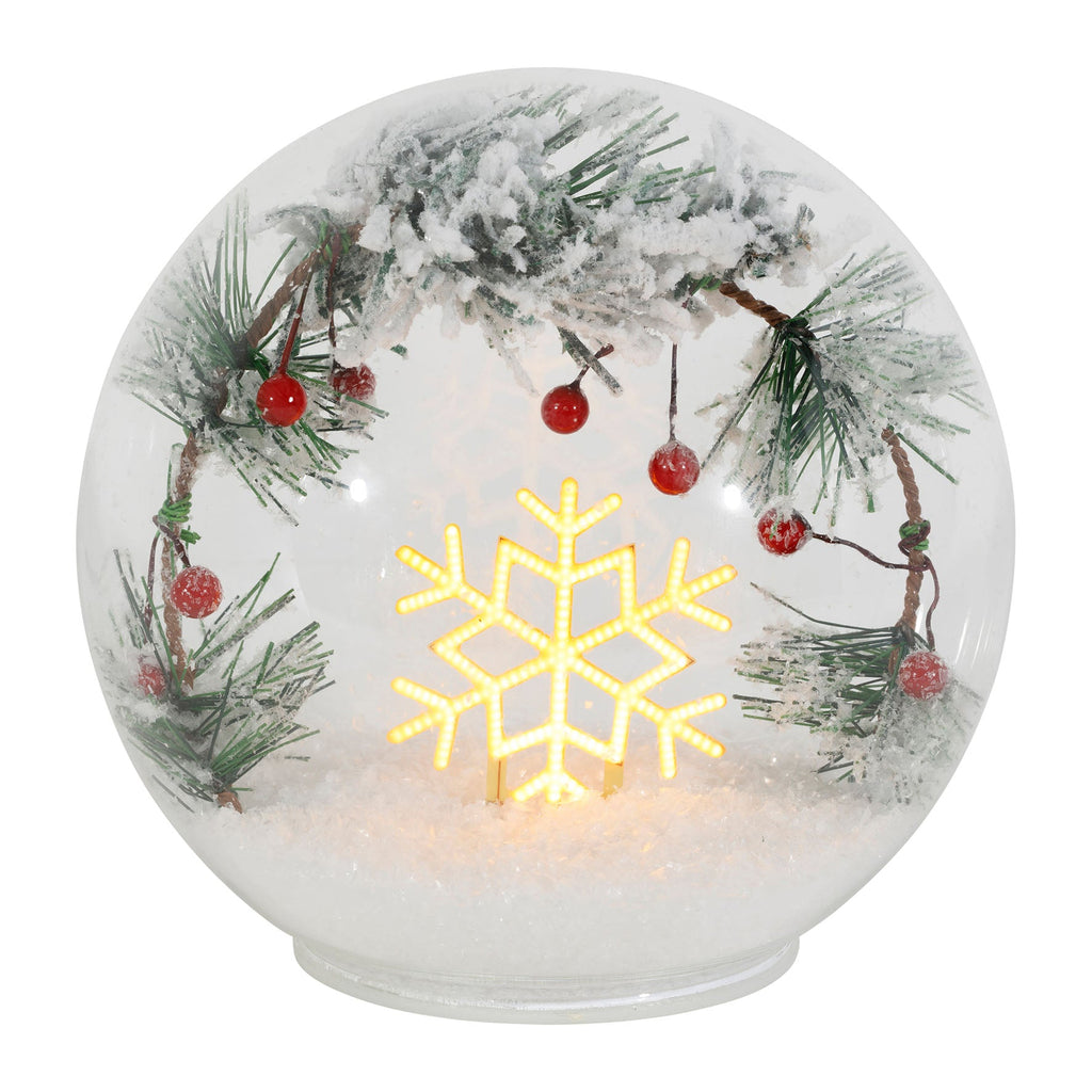 Winterwood Glass Snowflake Light - 14cm - Distinctly Living