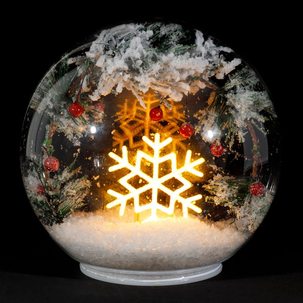 Winterwood Glass Snowflake Light - 14cm - Distinctly Living