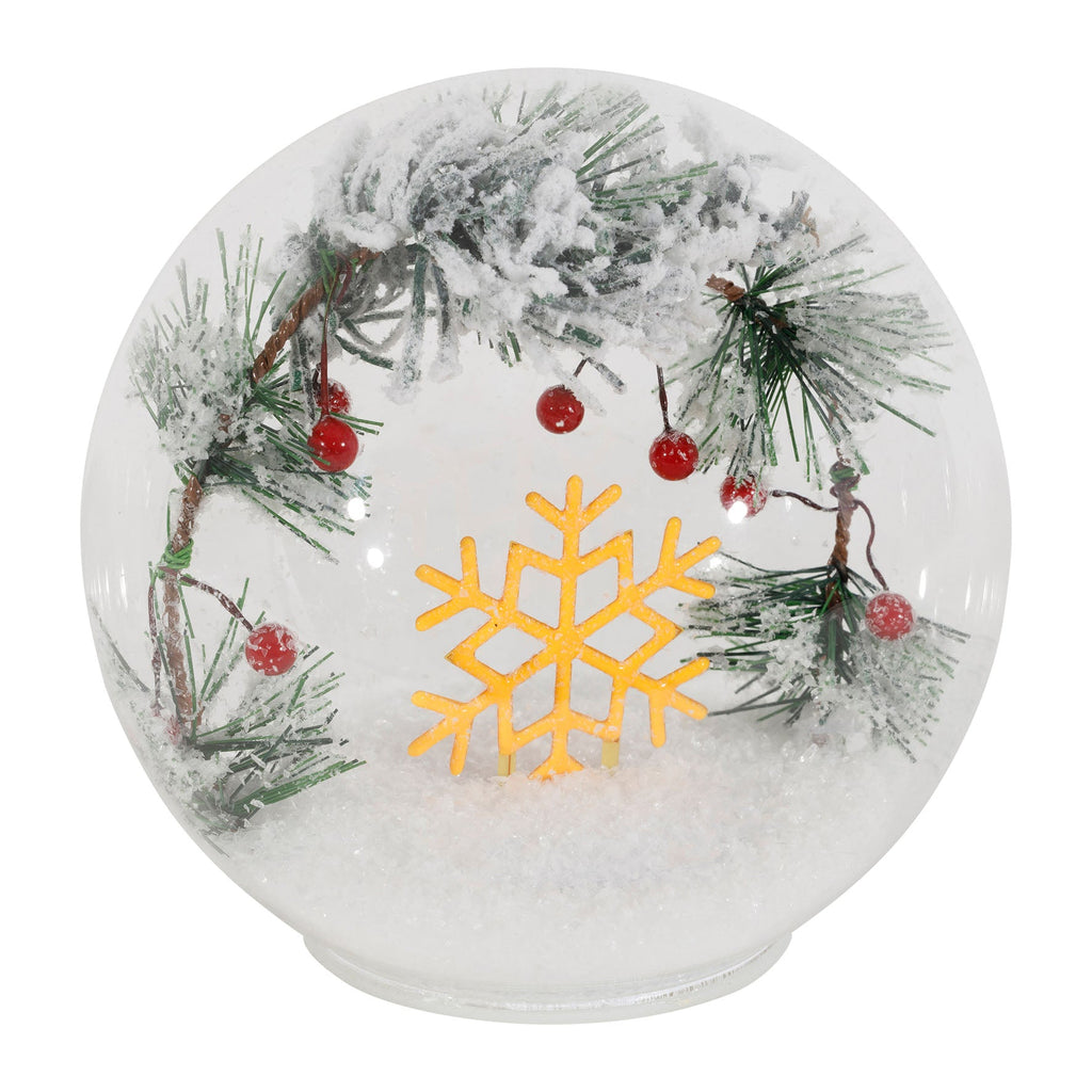 Winterwood Glass Snowflake Light - 14cm - Distinctly Living