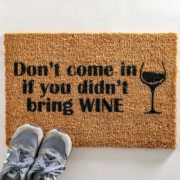 Without Wine Doormat - Distinctly Living