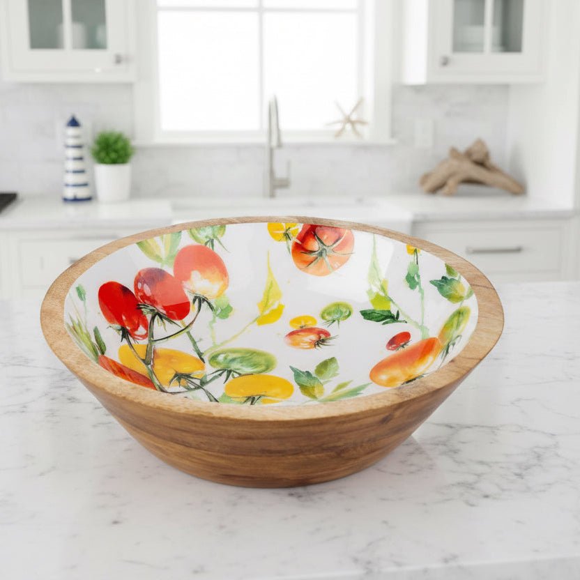 Wooden Bowl - Tomatoes - Distinctly Living