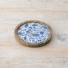 Wooden Coaster Round With Lip Hare Design - Distinctly Living
